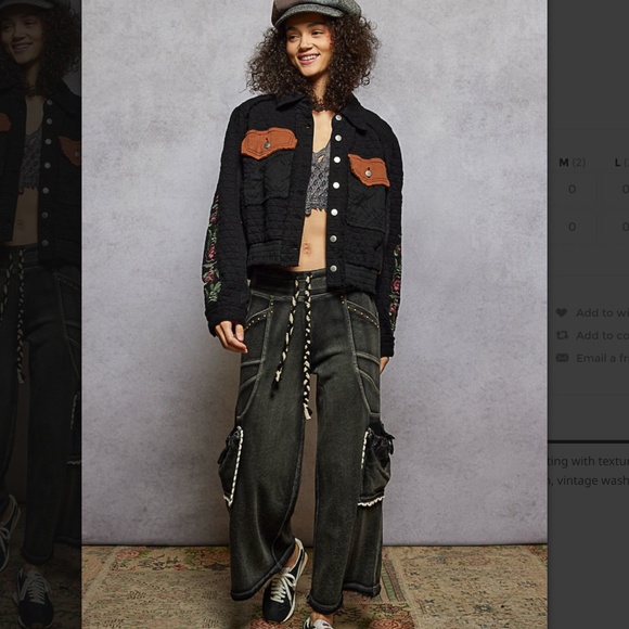 POL “Duluth “ POL Quilted and Thermal Jacket Shacket with Embroidery Detail 22 - Picture 4 of 5